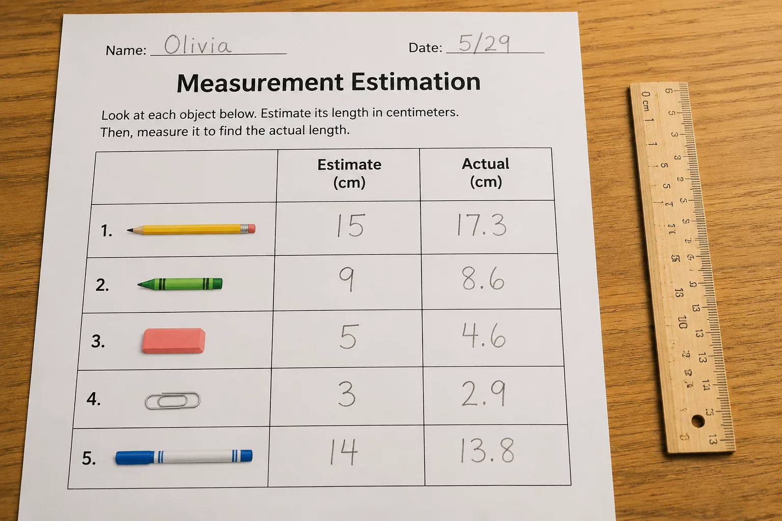 Estimate First Measure Second